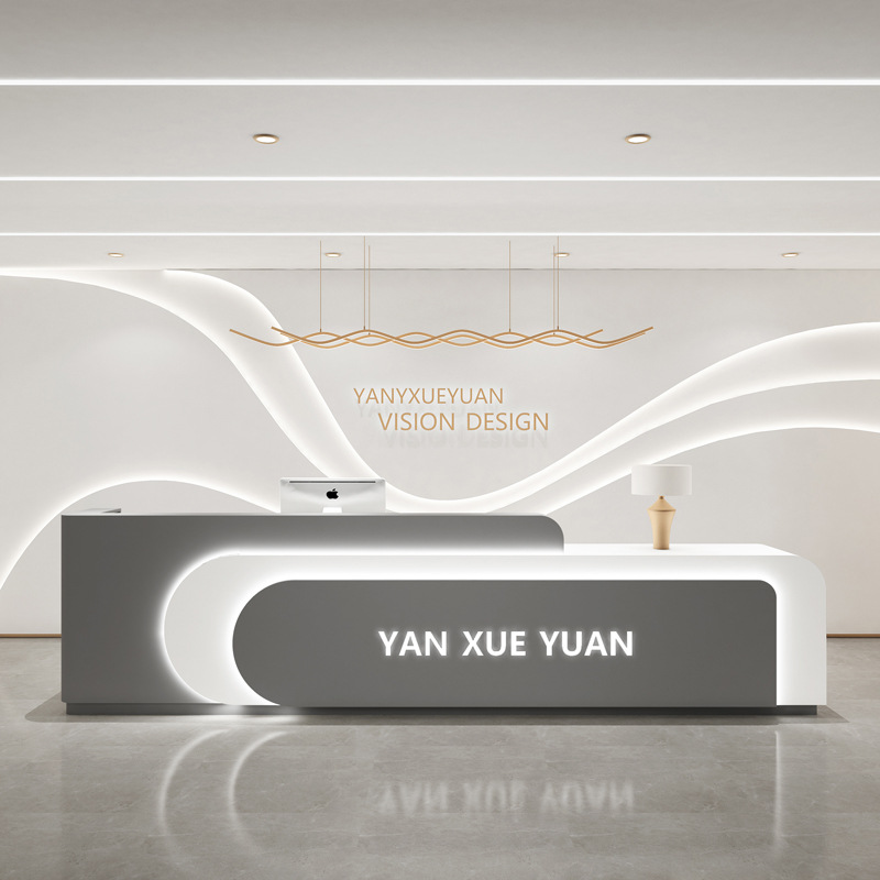 Office Furniture Company - 심플한 의료 접수대 뷰티 회사 리터
