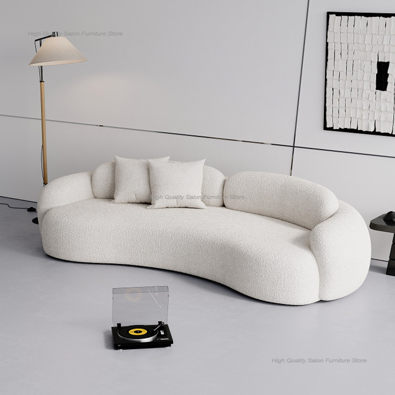 Office Furniture Luxury - 이탈리아 크림 스타일 휴게실 리셉션 소파
