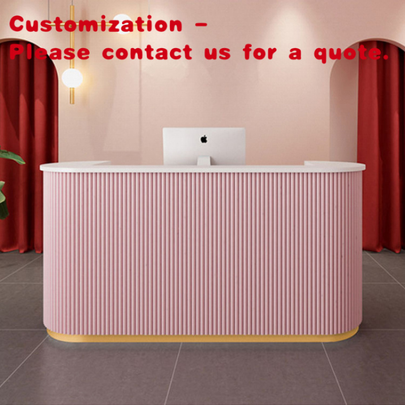 Office Furniture Luxury - 맞춤형 현대적인 고급 MDF 접수 데스크