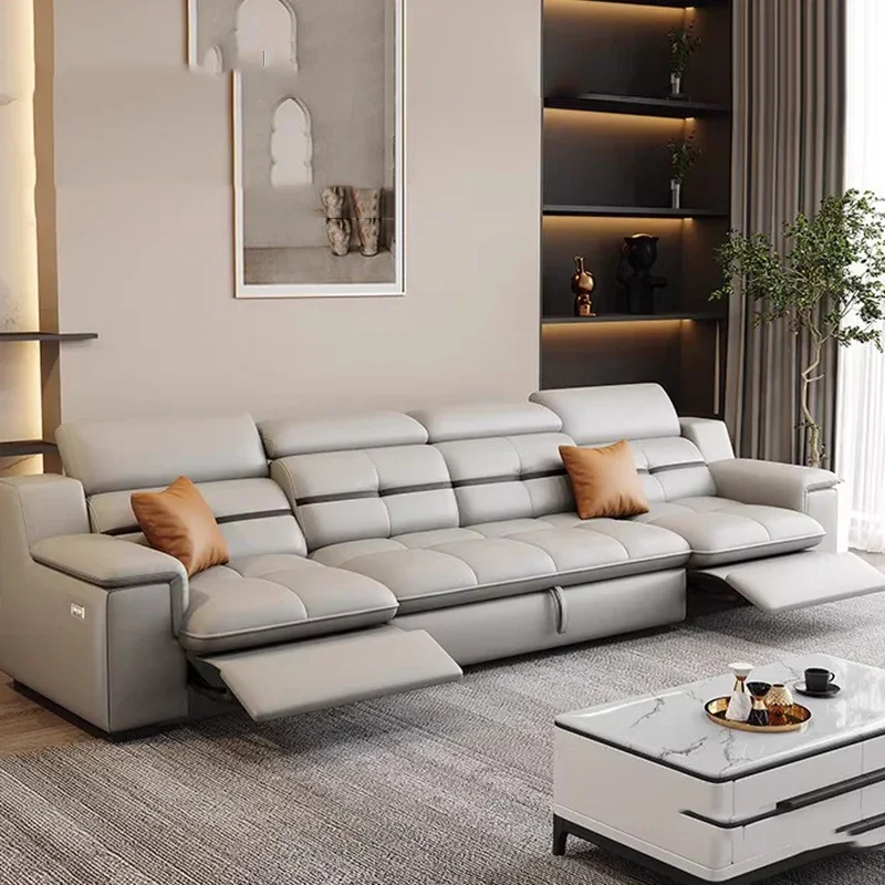 Office Furniture Luxury - 포스트모던 브라운 거실 소파 등받이 지원