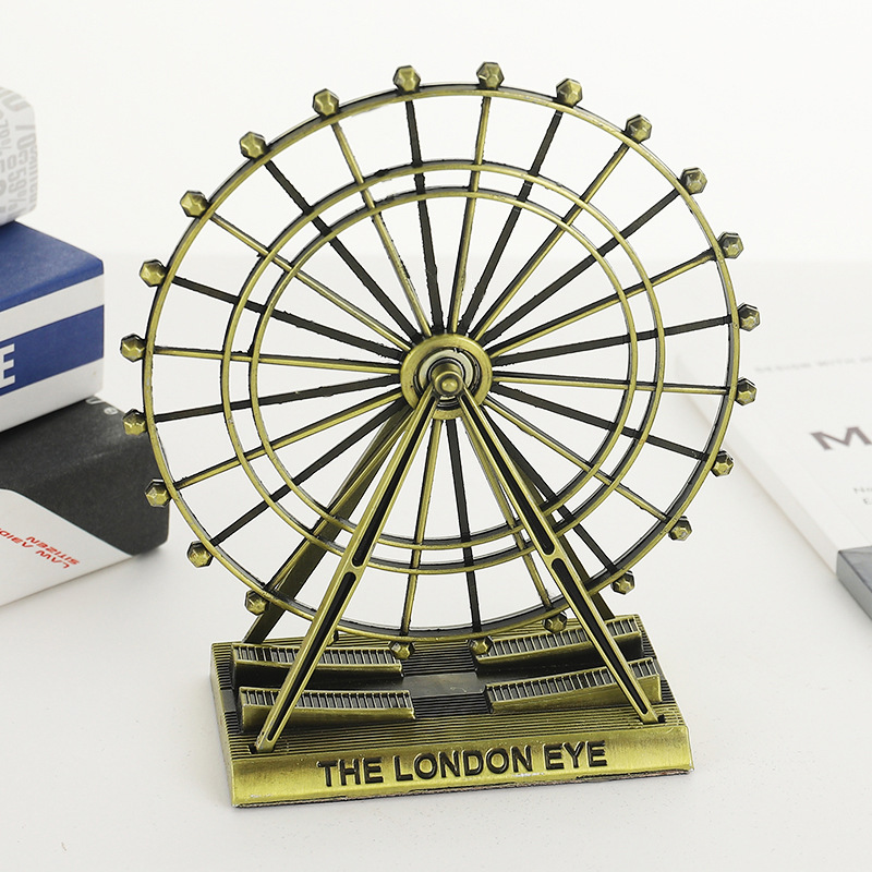 Office Furniture London - 레트로 아연 합금 관람차 모델 장식품,