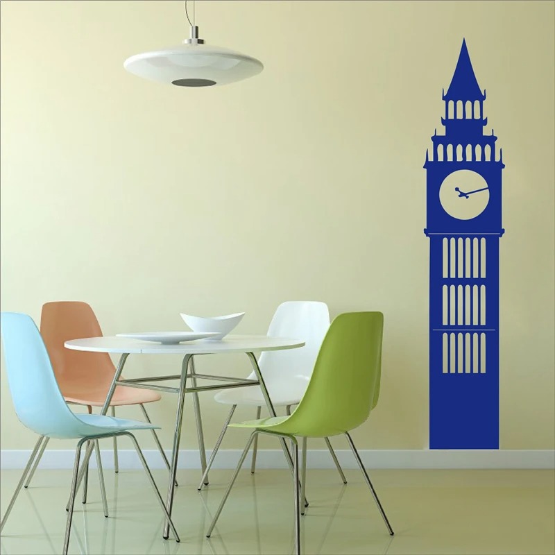 런던 빅벤 시계 벽 데칼 비닐 벽 아트 스티커 홈 장식 - Office Furniture London 리뷰 및 가격