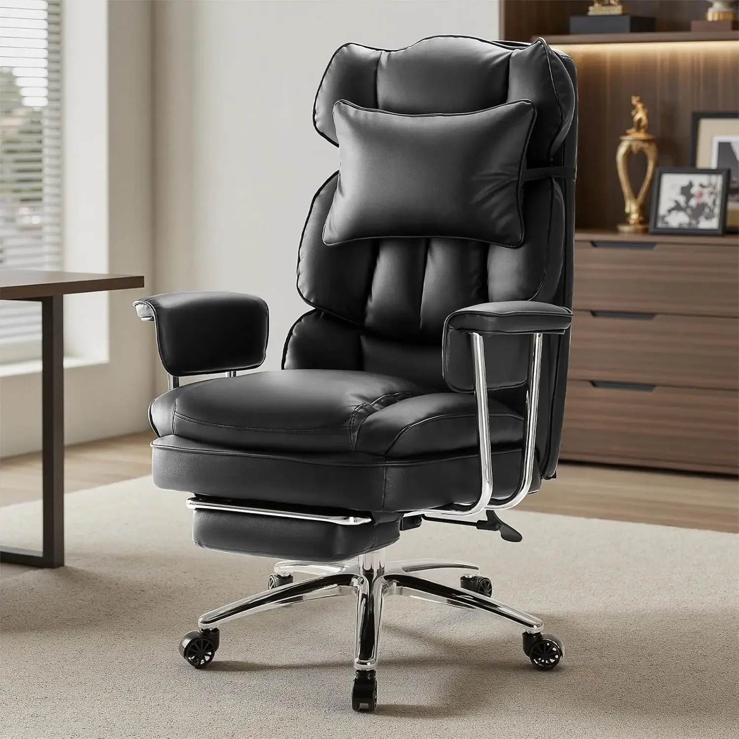 임원용 홈 오피스 책상 의자 - 인체공학적 빅 톨 하이 - Office Furniture Com 리뷰 및 가격