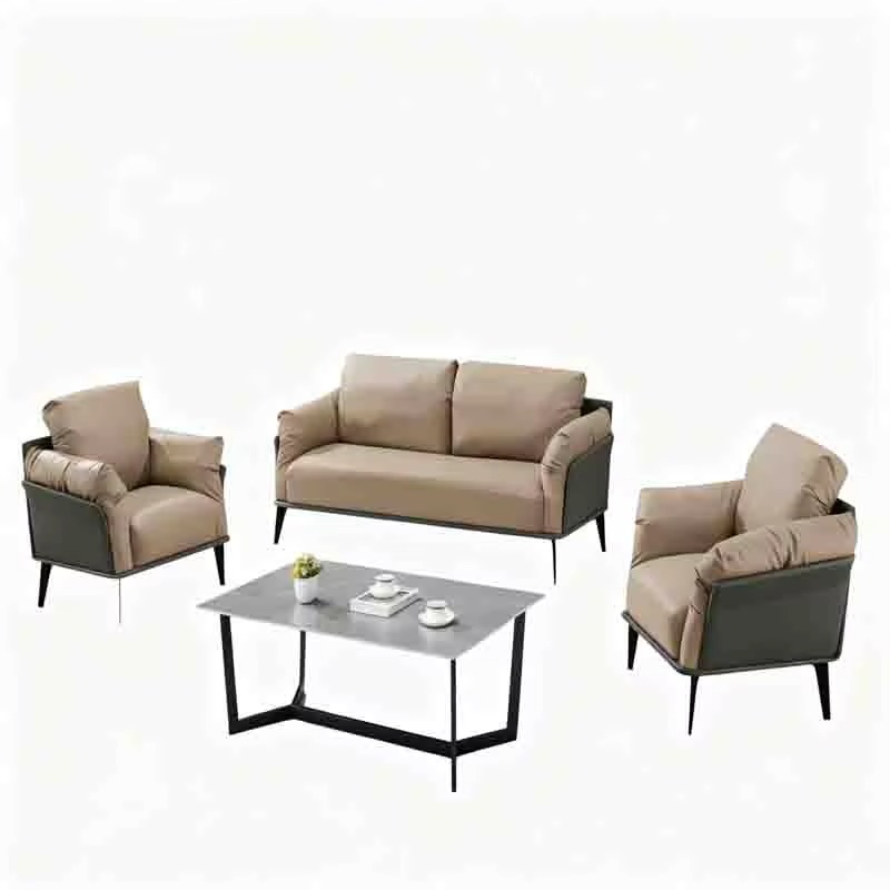 모던 미니멀리스트 PU 가죽 사무실 소파 세트 비즈니스 - Office Furniture Luxury 리뷰 및 가격