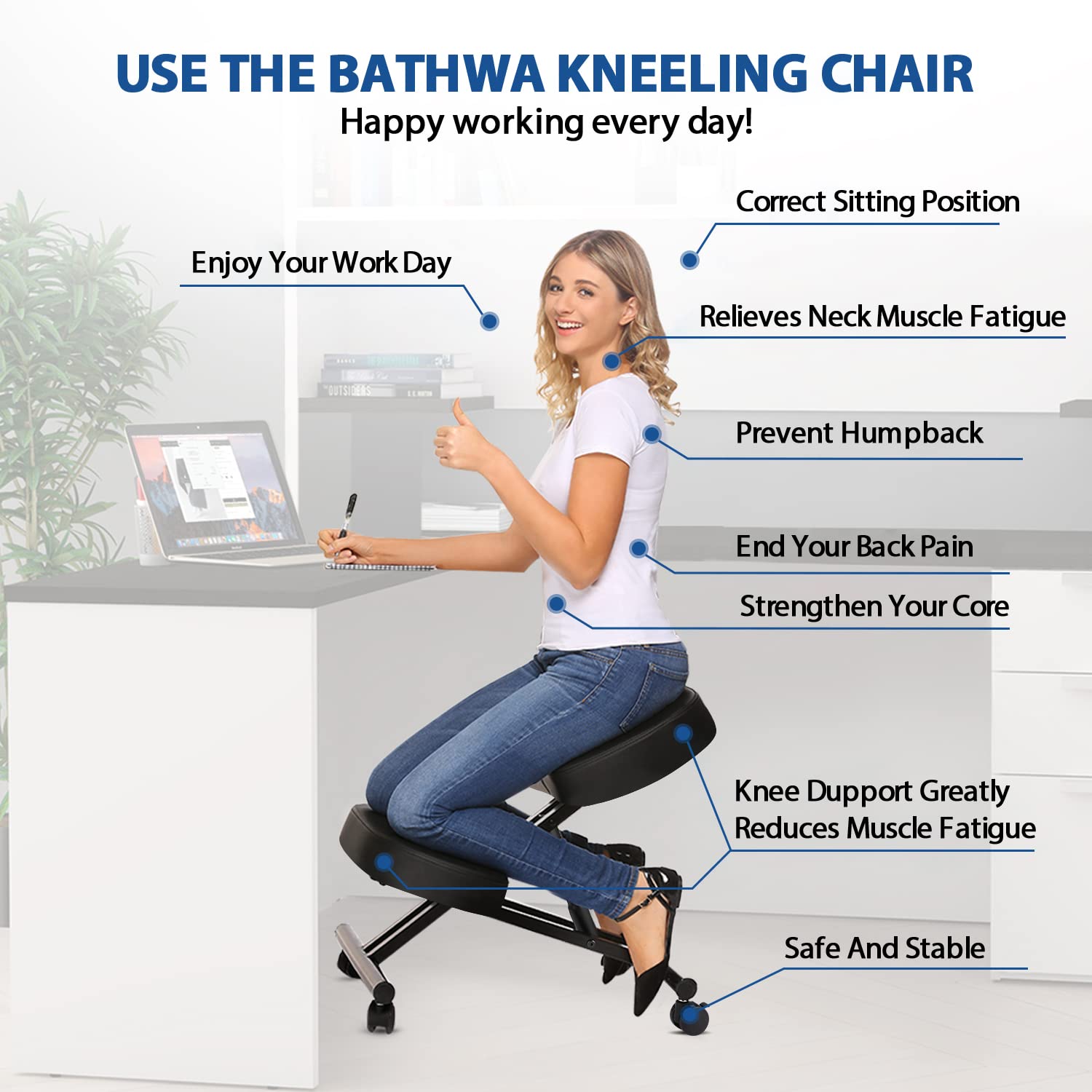 사무실용 인체공학적 무릎꿇이 의자, 가정 및 사무실용  - Office Furniture Home 리뷰 및 가격