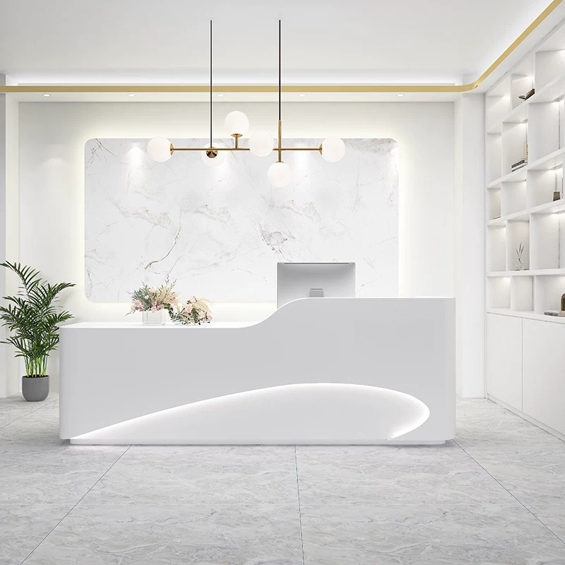 현대적인 미니멀리스트 의류 매장 바 카운터 북유럽풍 창 - Office Furniture Company 리뷰 및 가격