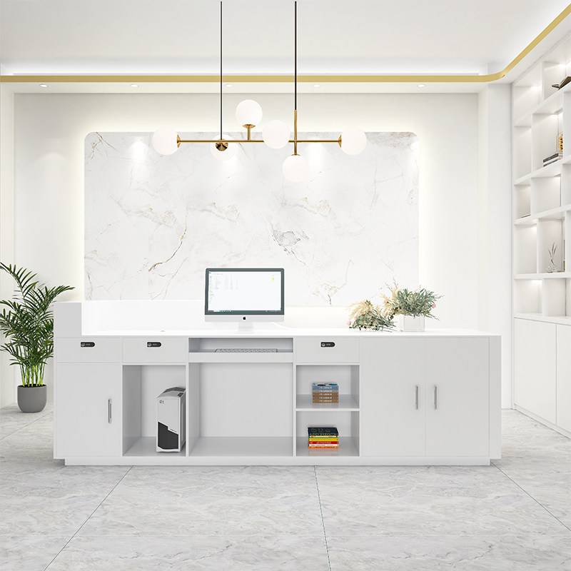 현대적인 미니멀리스트 의류 매장 바 카운터 북유럽풍 창 - Office Furniture Company 리뷰 및 가격