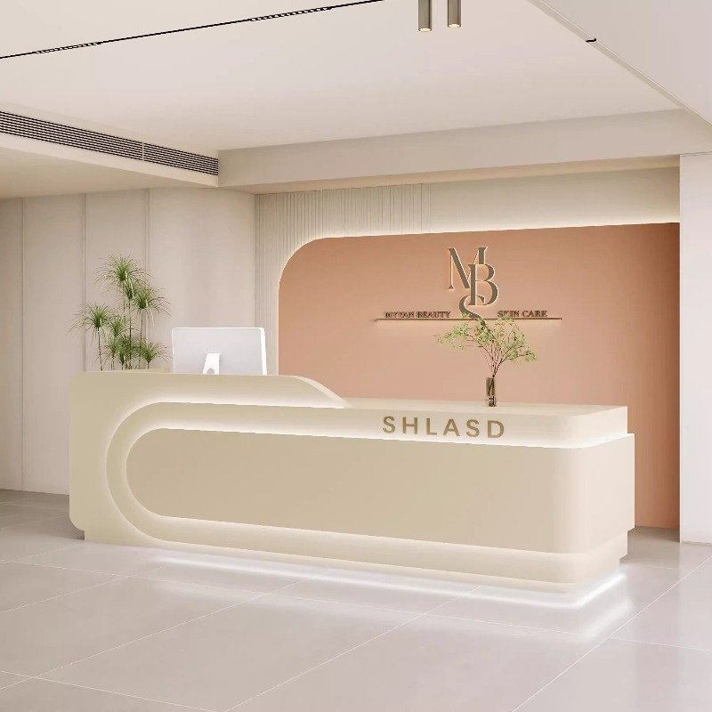 북유럽 크림 스타일 뷰티 살롱 바 카운터 모던 미니멀리 - Office Furniture Company 리뷰 및 가격