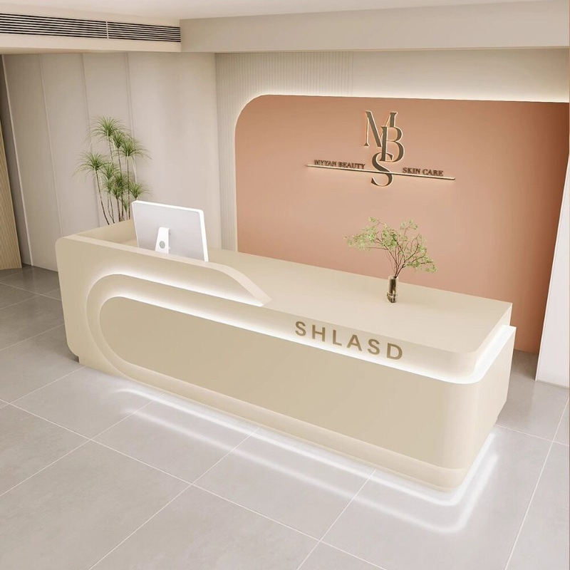 북유럽 크림 스타일 뷰티 살롱 바 카운터 모던 미니멀리 - Office Furniture Company 리뷰 및 가격