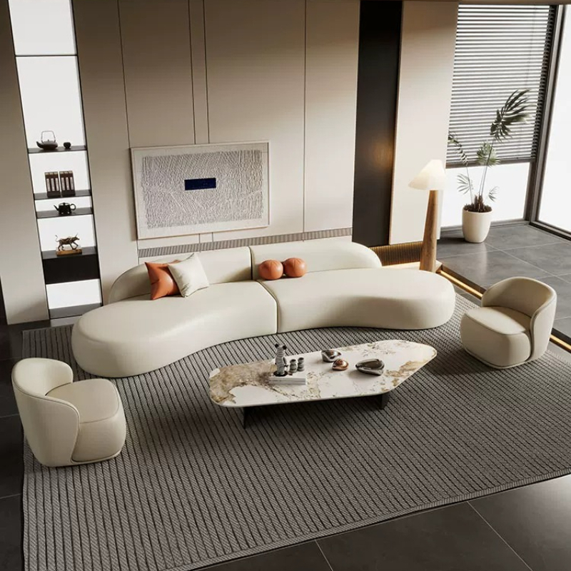 이탈리아 고급 곡선형 소파 모던 심플 호텔 홈스테이 라 - Office Furniture Luxury 리뷰 및 가격
