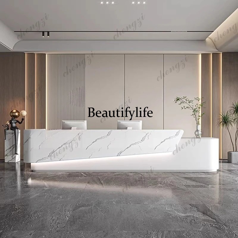 PPP 모던 임원용 리셉션 데스크 회사 심플하고 독특한 - Office Furniture Company 리뷰 및 가격