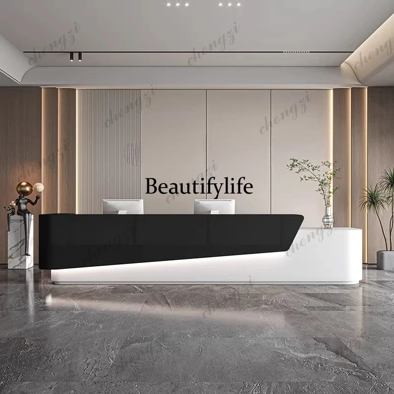 PPP 모던 임원용 리셉션 데스크 회사 심플하고 독특한 - Office Furniture Company 리뷰 및 가격