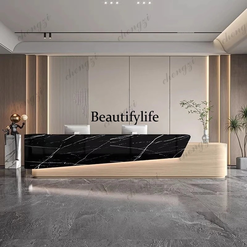 PPP 모던 임원용 리셉션 데스크 회사 심플하고 독특한 - Office Furniture Company 리뷰 및 가격