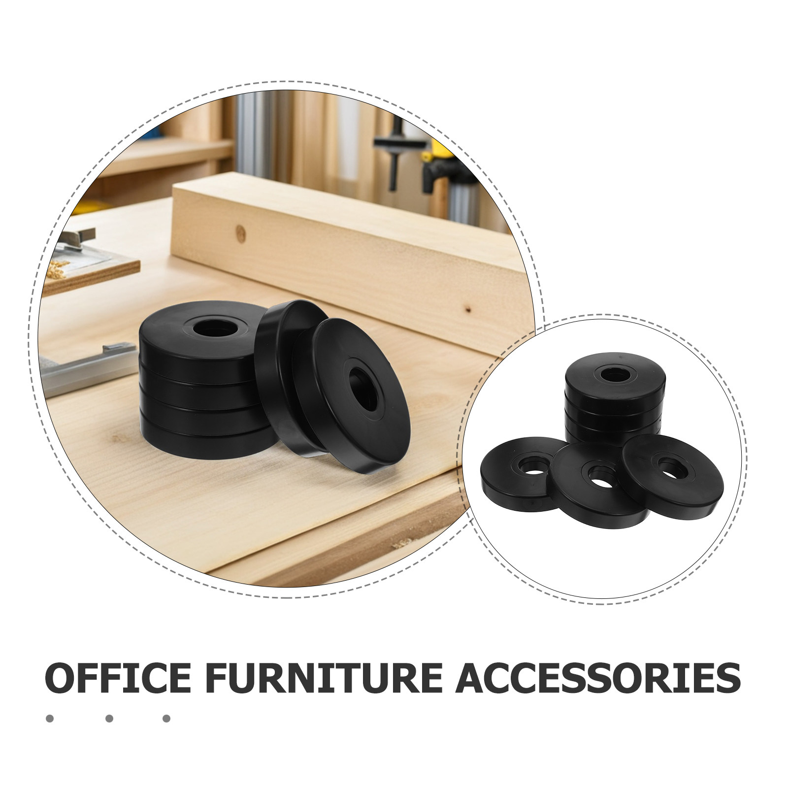 12Pcs 미끄럼 방지 라운드 캐스터 패드 가구 바닥  - Office Furniture Home 리뷰 및 가격