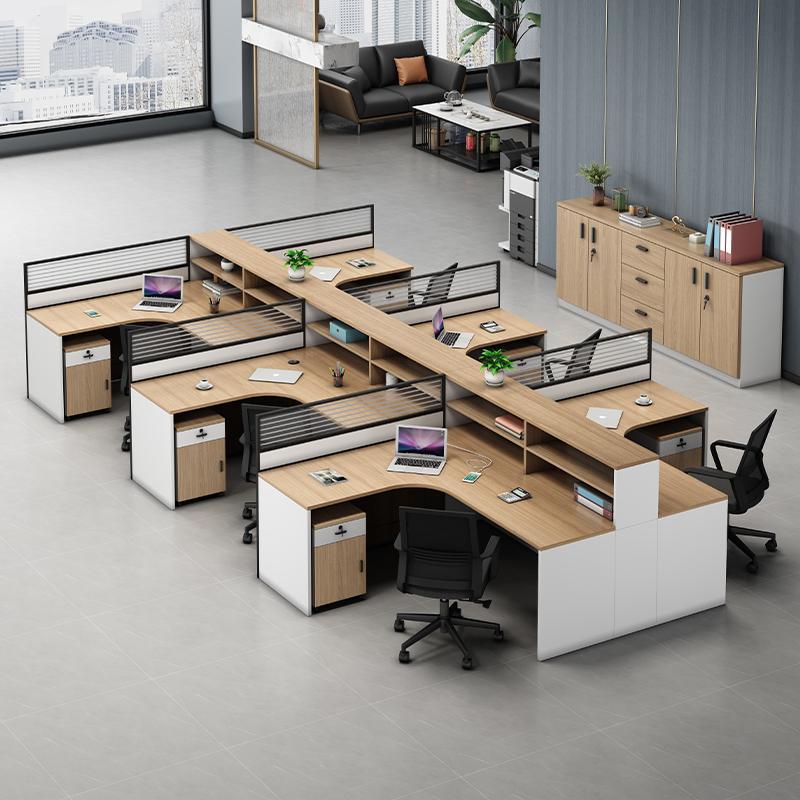 금융데스크 직원용 책상 및 의자 세트 회사 4~6인용  - Office Furniture Company 리뷰 및 가격