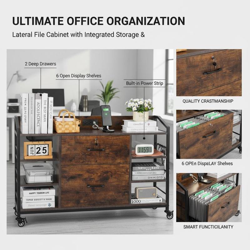 사무실 수납장 크레덴자 15.7인치(깊이) x 31.5 - Credenza Office Storage 리뷰 및 가격