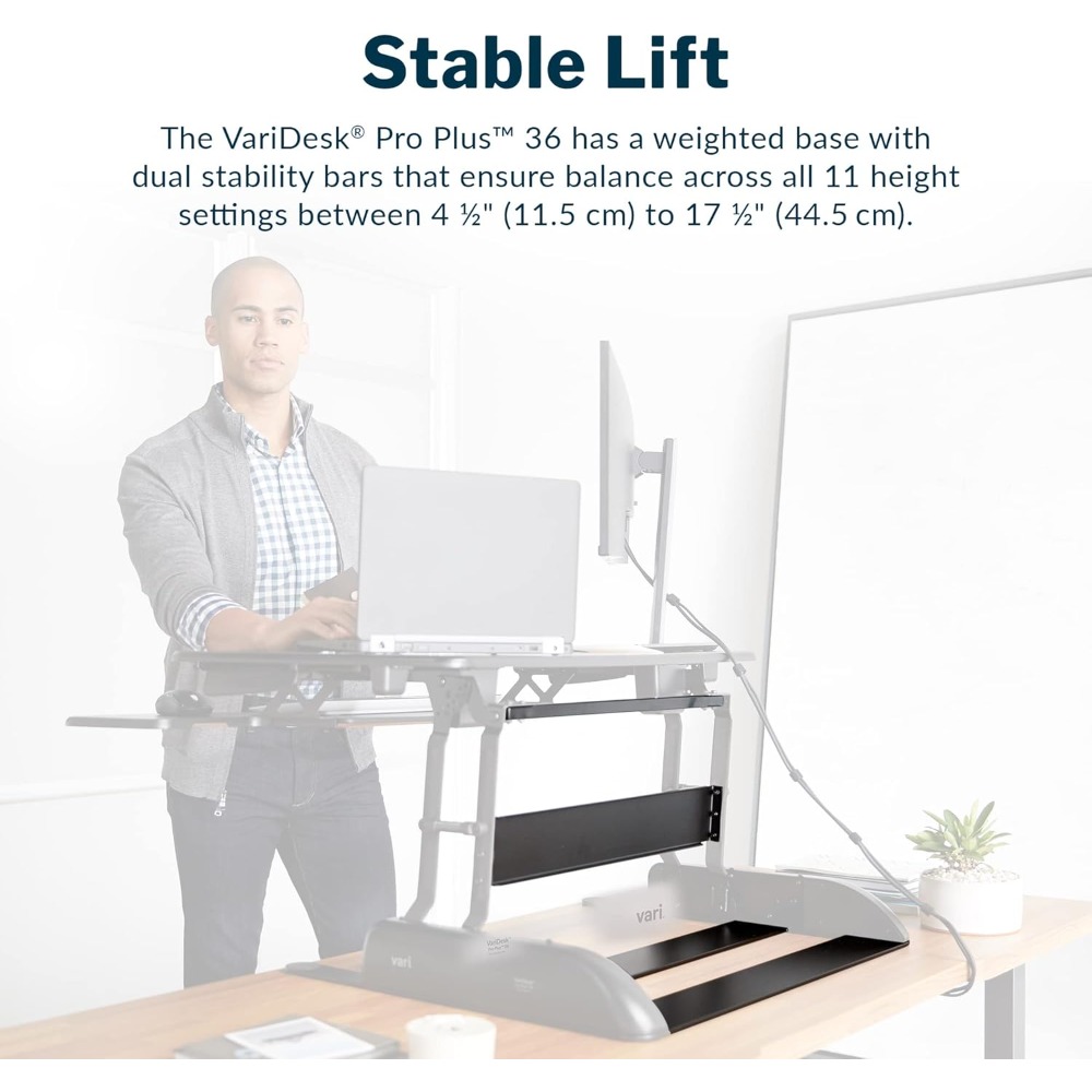 데스크 프로 플러스 36, 듀얼 모니터 스탠딩 컨버터, - Office Furniture Plus 리뷰 및 가격